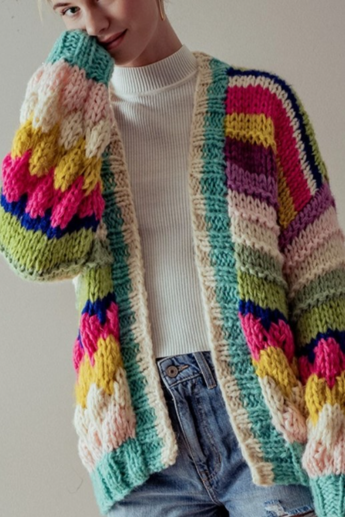 Multi Knit Cardigan main image 1
